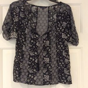 American Eagle Outfitters Peasant Boho Top Sz XXS